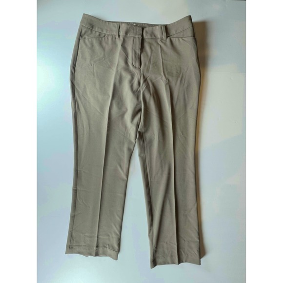 Chico's Women's Taupe Beige Dress Pants - Size 2 Short Career Casual Office - Picture 1 of 7